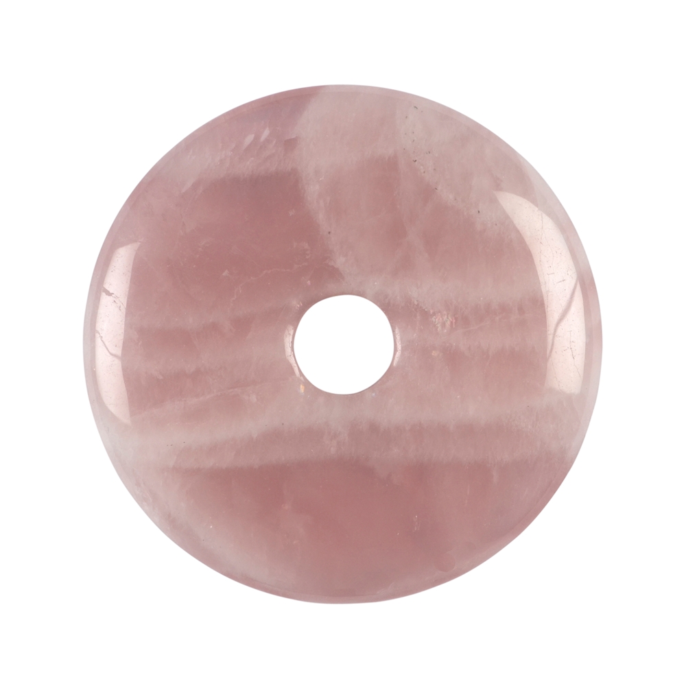 Quarzo rosa a ciambella (extra), 50-55 mm, spesso