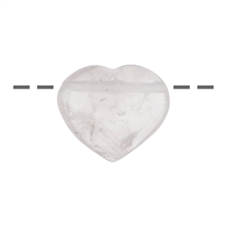 0413390625 Drilled Rose Quartz heart, 2.8 - 3.2 cm | wholesaler gems & healing stones