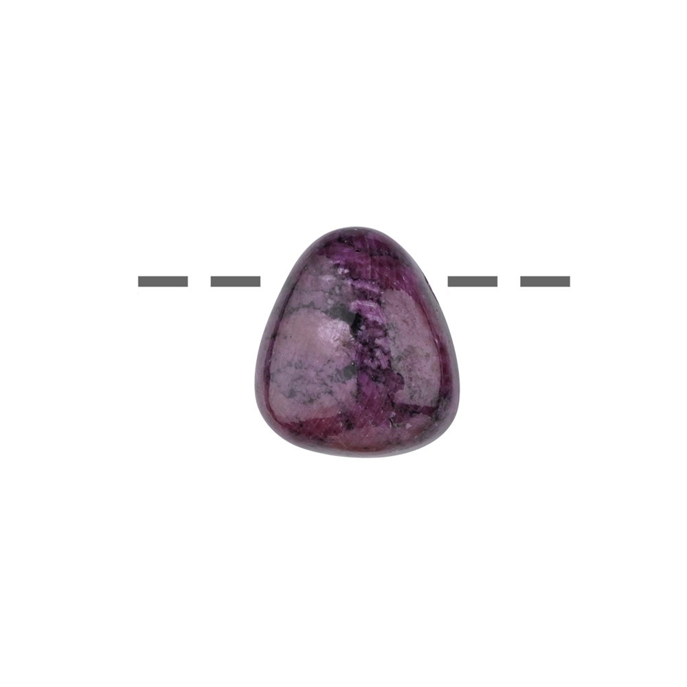 Tumbled Stone Ruby AA drilled, 2,0cm