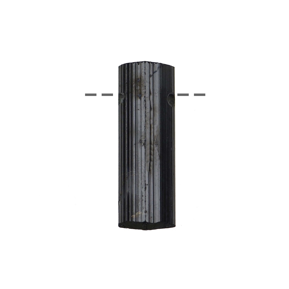 Raw crystal Tourmaline (black) drilled, 3,0 - 4,0cm (small)