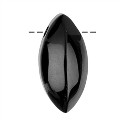 0413893230 Marquise Tourmaline (black) drilled, 3,0cm | wholesaler gems & healing stones