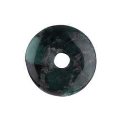 0414400400 Emerald in Matrix donut, 40mm | minerals trade - gems, healing stones & jewelry