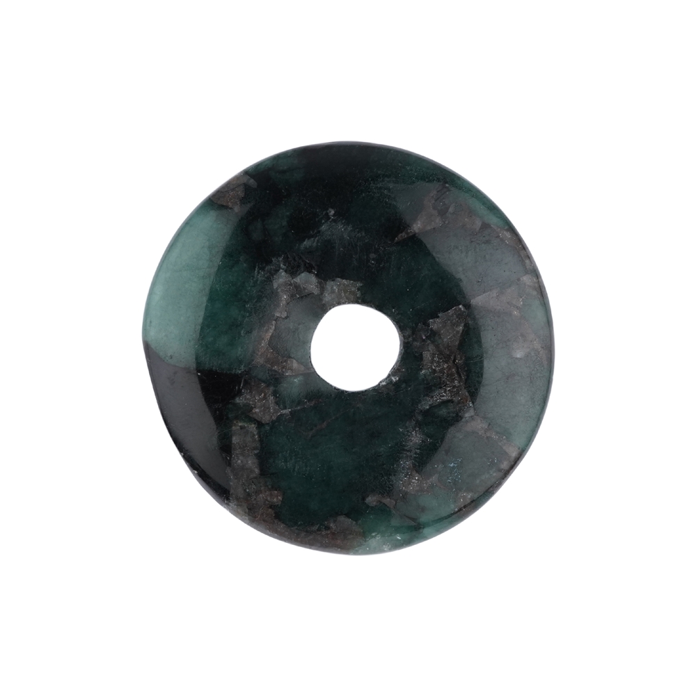 Emerald in Matrix donut, 40mm