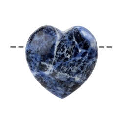 0414690635 Heart Sodalite drilled, 3,5cm | minerals trade - gems, healing stones & jewelry