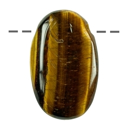 0415392300 Small Palmstone Tiger's Eye Drilled | wholesaler gems, healing stones & jewelry