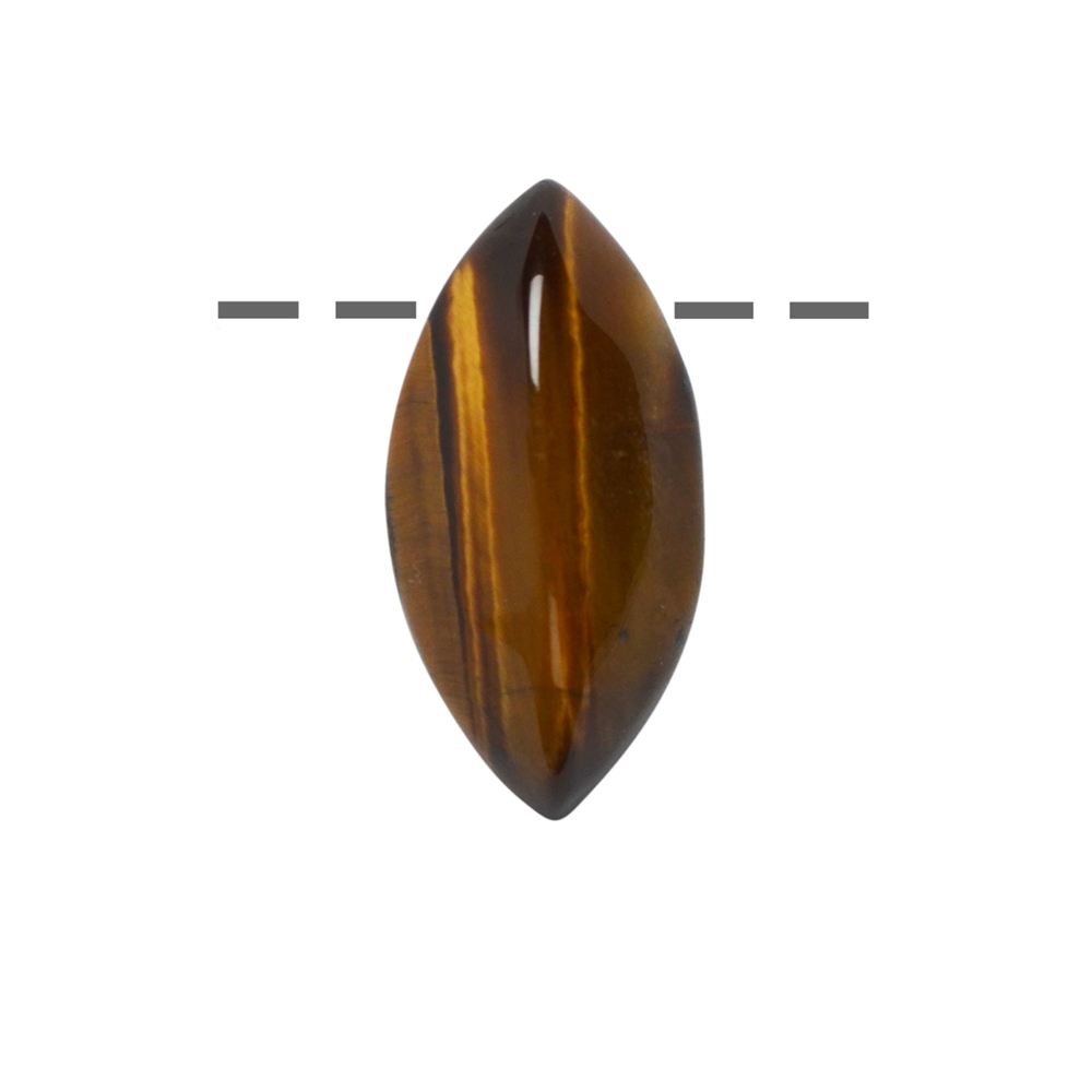Marquise Tiger's Eye drilled, 3,0cm 