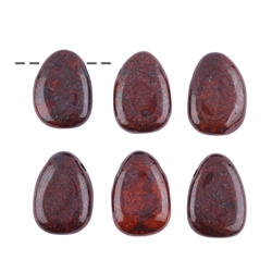 0416893002 Tumbled Stone Jasper (Brecciated) Drilled | wholesaler gems & healing stones