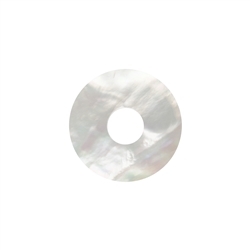 0417500300 Donut Mother of Pearl (light), 30mm | wholesaler gems, healing stones & jewelry