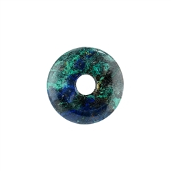 0418200302 Donut Azurite Malachite (stab.), 27 - 32mm | wholesaler gems & healing stones