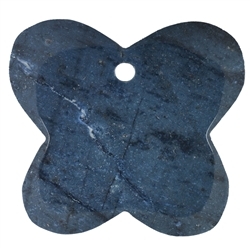 0418396041 Butterfly Dumortierite frontdrilled, 6,0cm | wholesaler gems & healing stones