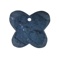 0418396047 Butterfly Dumortierite front drilled, 4,2cm | wholesaler gems & healing stones