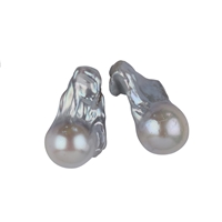 Perles percées avec embout, 25-30mm (2 pcs/unité)