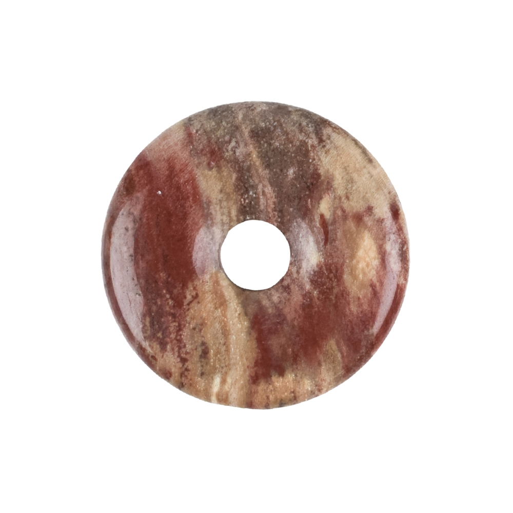 Donut versteinertes Holz, 40mm