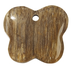 0418796041 Butterfly Petrified Wood frontdrilled, 6,0cm | wholesaler gems & healing stones