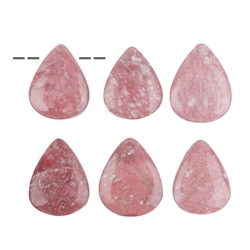 0419093002 Tumbled Stone Thulite Drilled | minerals trade - gems, healing stones & jewelry