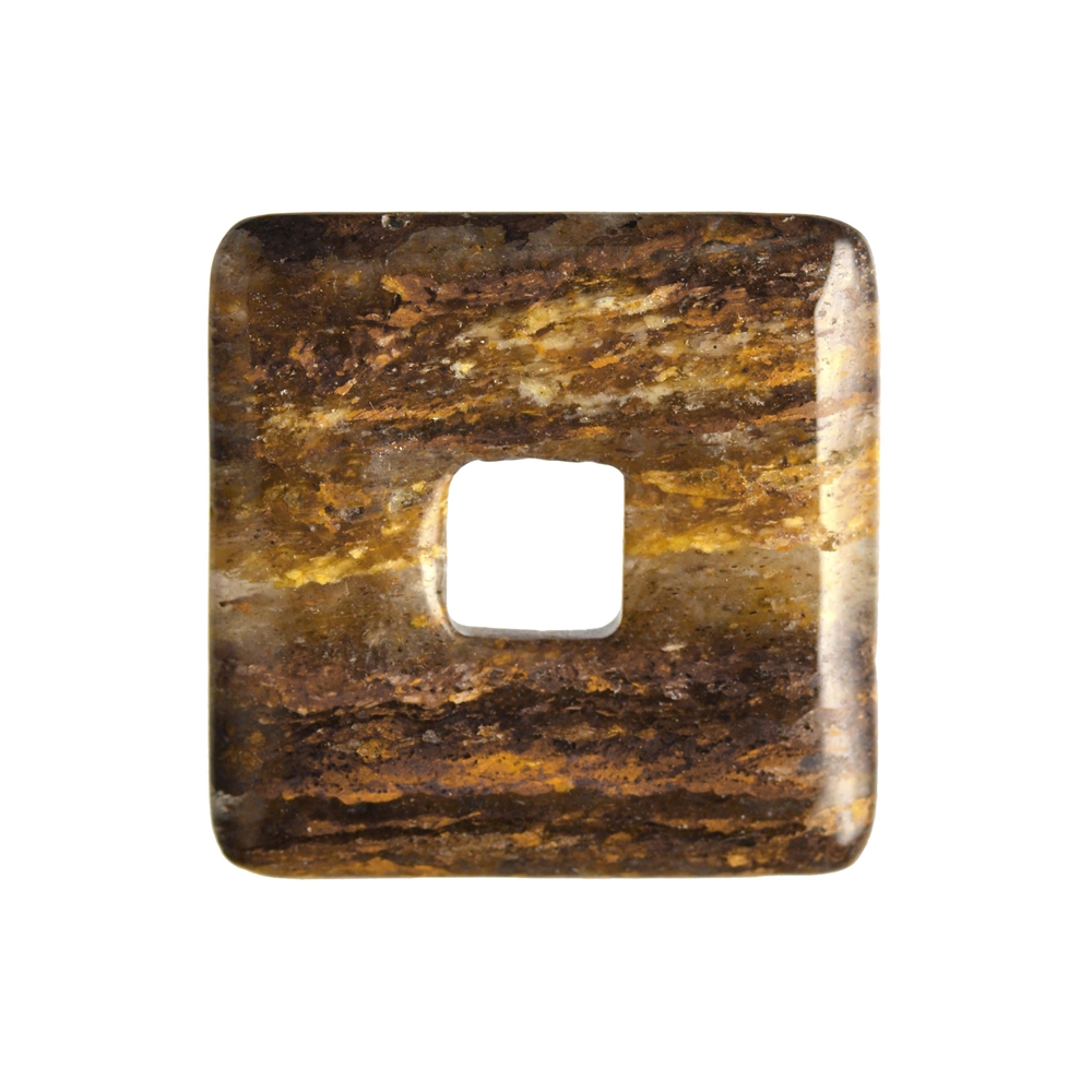 Ciambella quadrata di bronzite, 40 mm