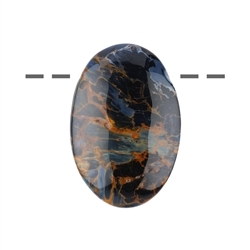 0419593912 Cabochon di Pietersite forato, 4,8 - 6,0 cm | grossista gemme e pietre curative