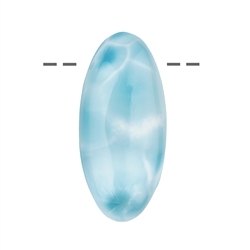 0419692334 Larimar ovale, percé, 4,0cm | Marco Schreier