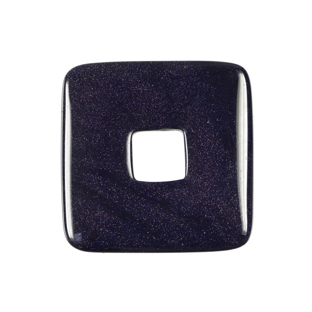 Donut carré fleuve d'or violet (synth.), 40mm