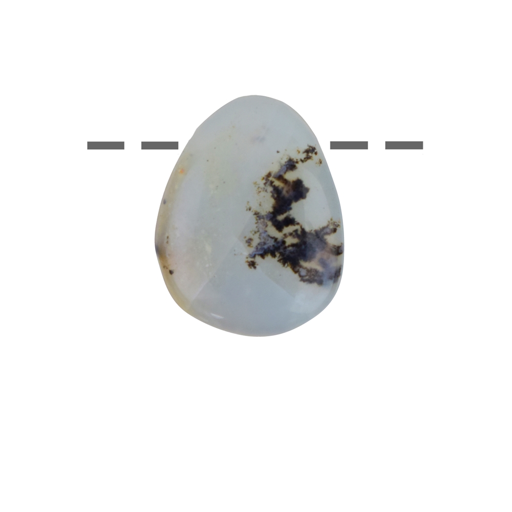 Pietra burattata opale (opale andino) B forata, 2,0 - 3,0 cm