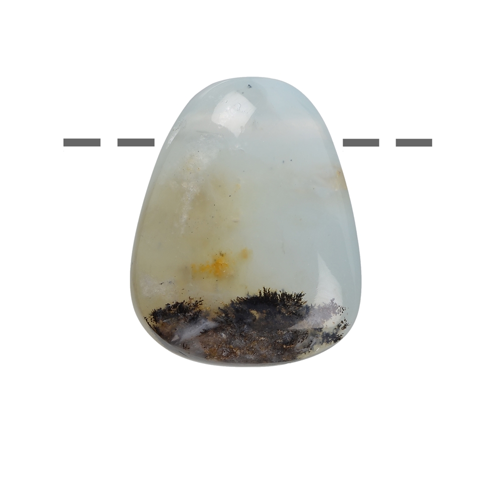 Pierre roulée opale des Andes B percée, 2,5 - 3,5cm