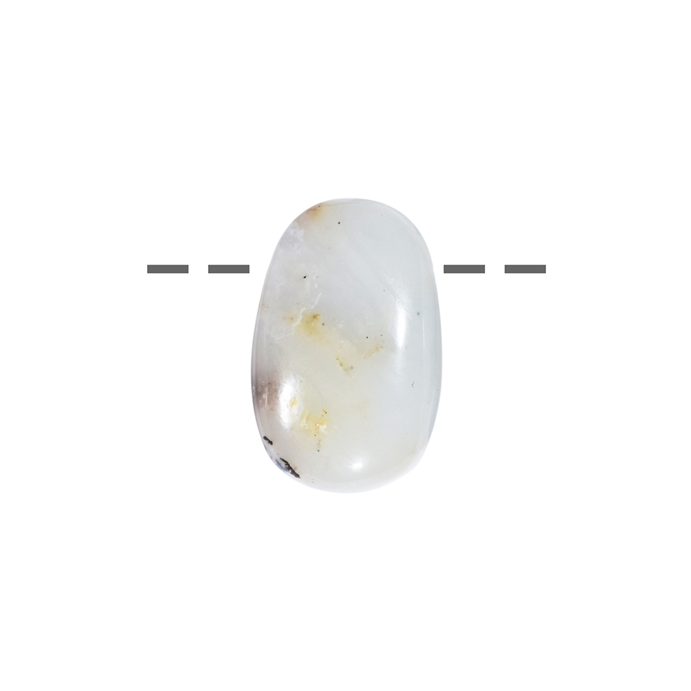 Pierre roulée opale (opale des Andes) C percée, 2,0 - 2,5cm