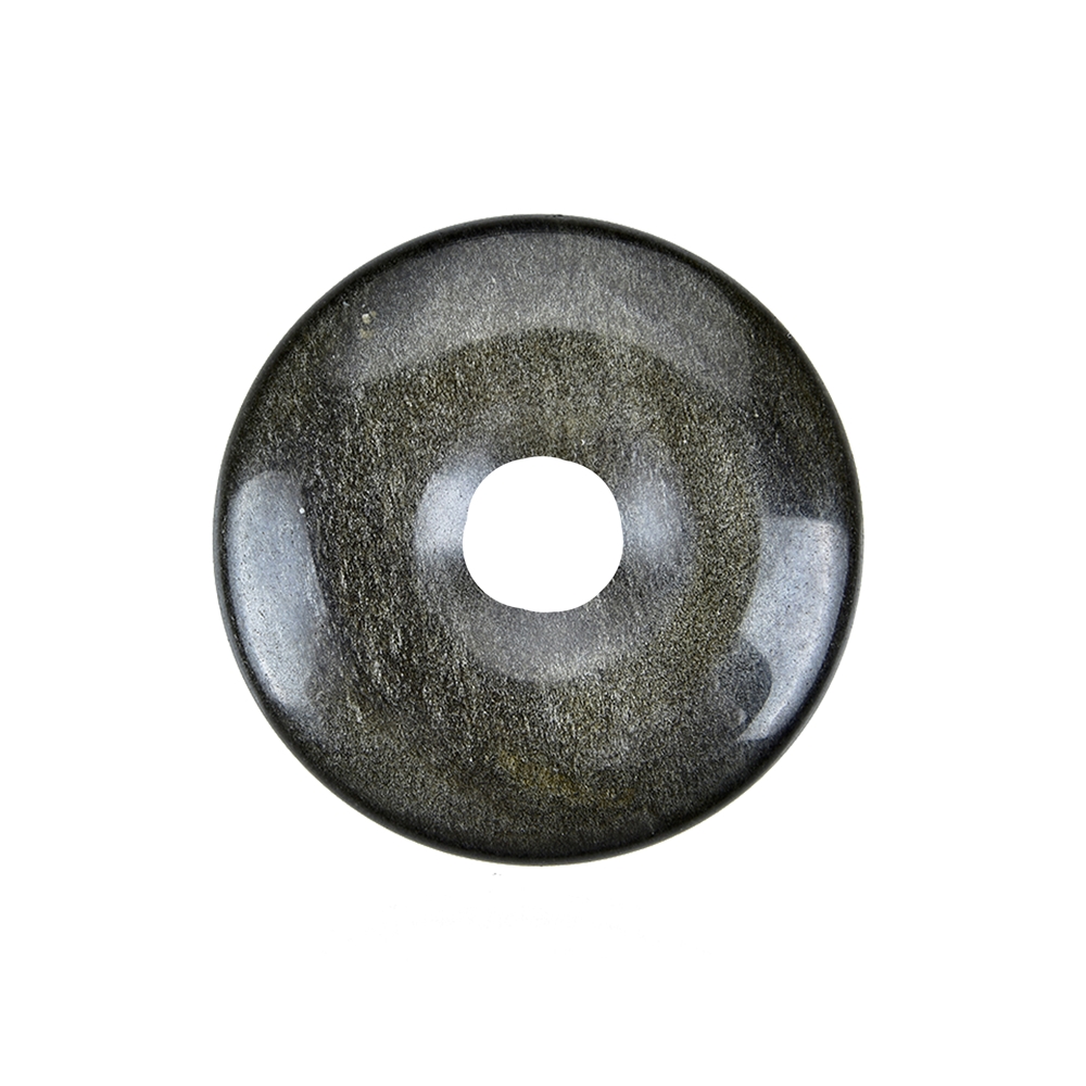 Ossidiana a ciambella (ossidiana dorata), 40 mm
