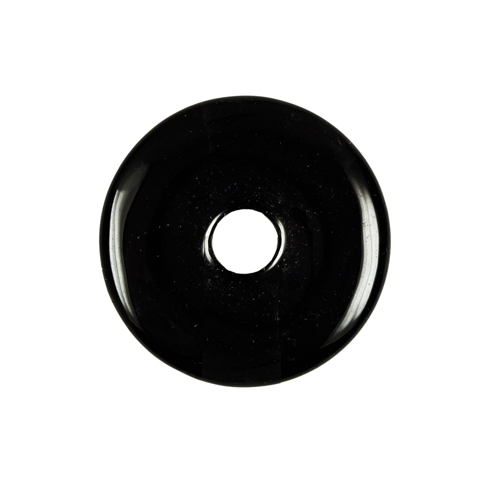 Ciambella di ossidiana (nera), 40 mm