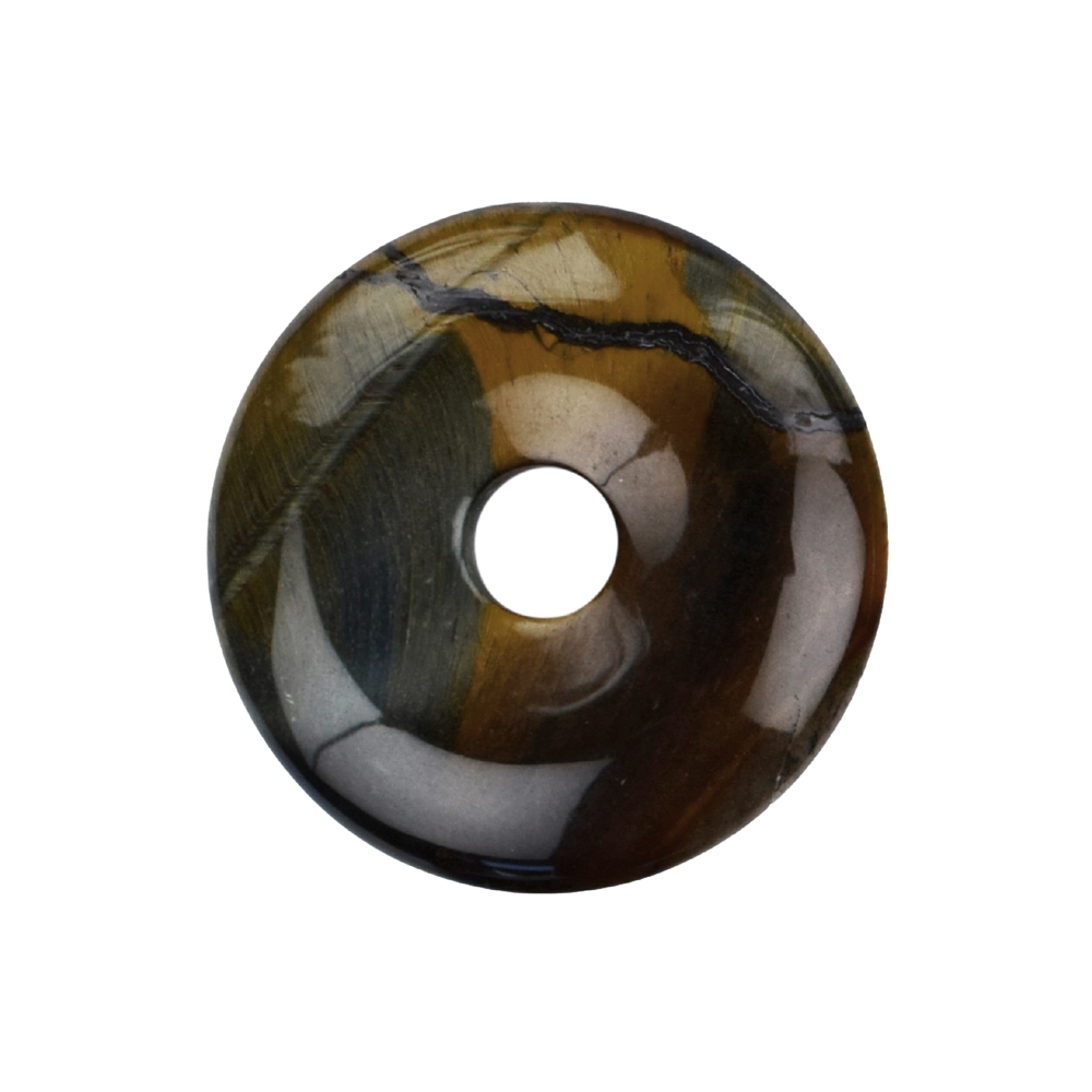 Donut Tiger's Eye blue (Falcon's Eye), 40mm