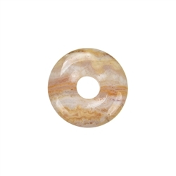 0433200300 Donut Agate (Lace Agate yellow), 30mm | wholesale gems, healing stones & jewelry