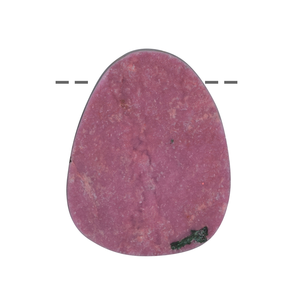 Cabochon calcite (cobalto-calcite) percé, 4,5cm