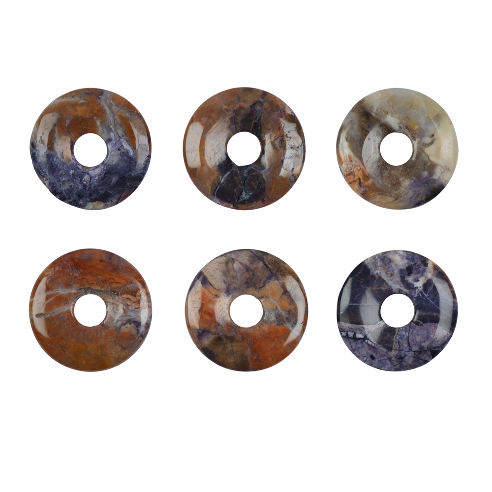 Donut Fluorite Opal Jasper (Tiffany Stone), 30mm