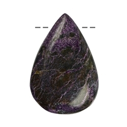 0438995631 Cabochon drop stichtite B drilled, 4,0 - 4,5cm | gems, healing stones & jewelry