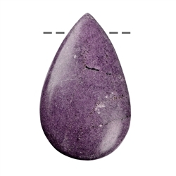 0438995632 Cabochon drop stichtite A drilled, 4,5 - 5,0cm | gems, healing stones & jewelry