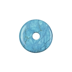 0446000300 Donut Turquenite (Magnesite colored), 30mm | wholesaler gems & healing stones