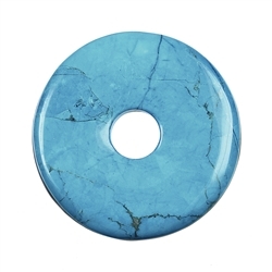 0446000500 Donut Turquenite (Magnesite colored), 50mm | wholesaler gems & healing stones