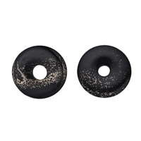 Donut Pyrite en ardoise, 40mm