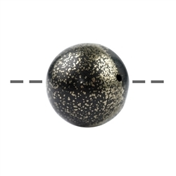 0446191521 Ball Pyrite drilled in slate, 20mm, 1mm hole | wholesaler gems & healing stones