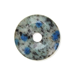 0450000400 Donut K2 (Azurite in Gneiss), 40mm | wholesaler gems, healing stones & jewelry