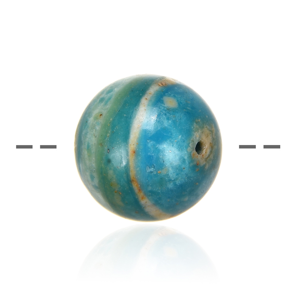 Drilled Atacama opal ball, 16mm, 1mm hole