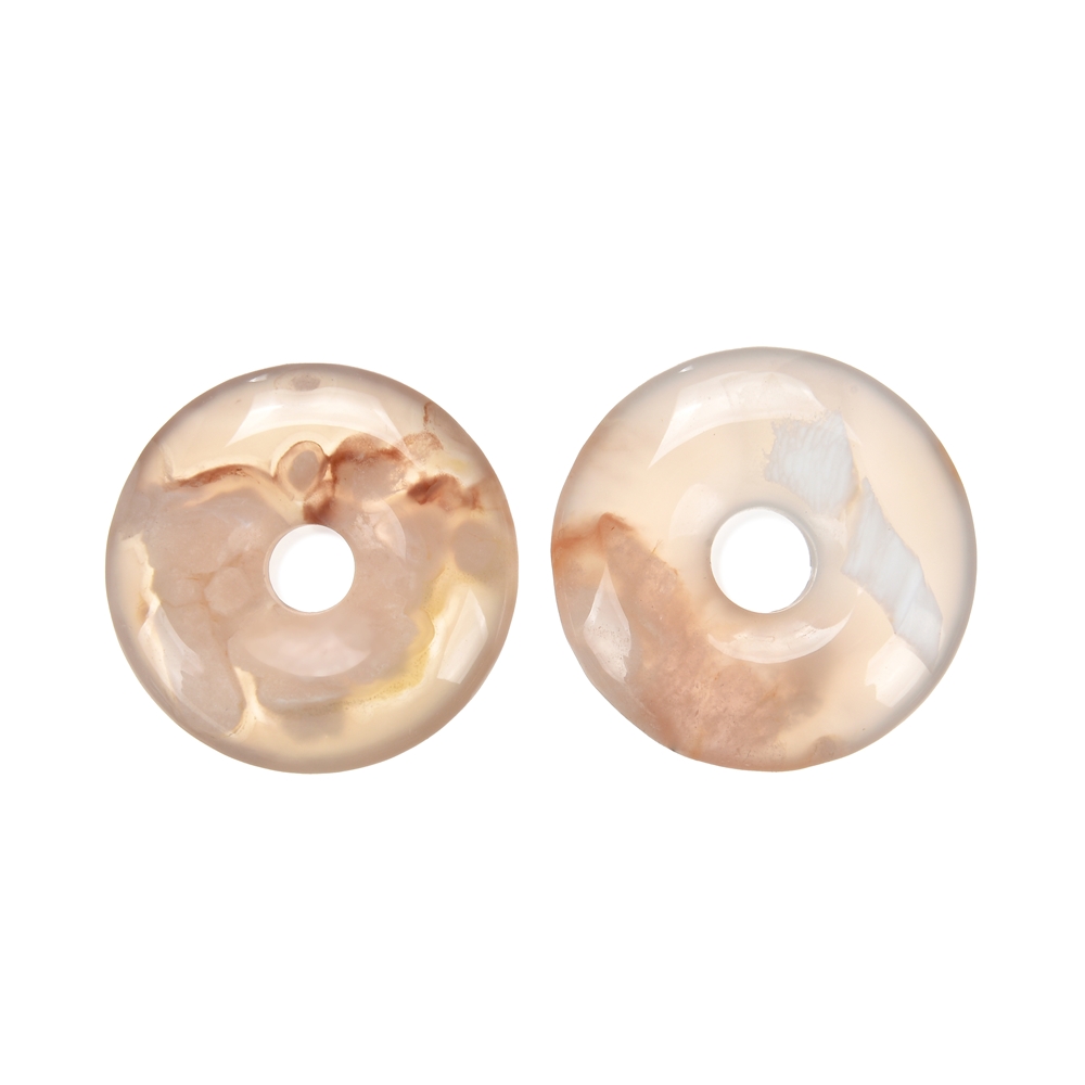 Donut Agate (Cherry Blossom Agate) , 33 - 37mm