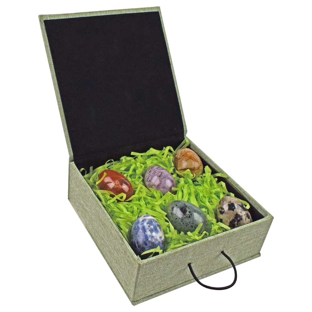  Gift set 2 gemstone eggs (6 pcs in box)