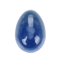  Coffret cadeau Œufs en pierres précieuses (Aventurine, Quartz bleu, Quartz rose)