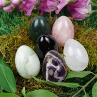 6 Eier, gemischte Steinsorten, 5,0cm