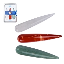 0500012171 Massage stylus set "Basic set | minerals trade - gems, healing stones & jewelry