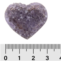 Heart Amethyst Druzy C, 3,0 - 3,5cm (4 pcs./VU)