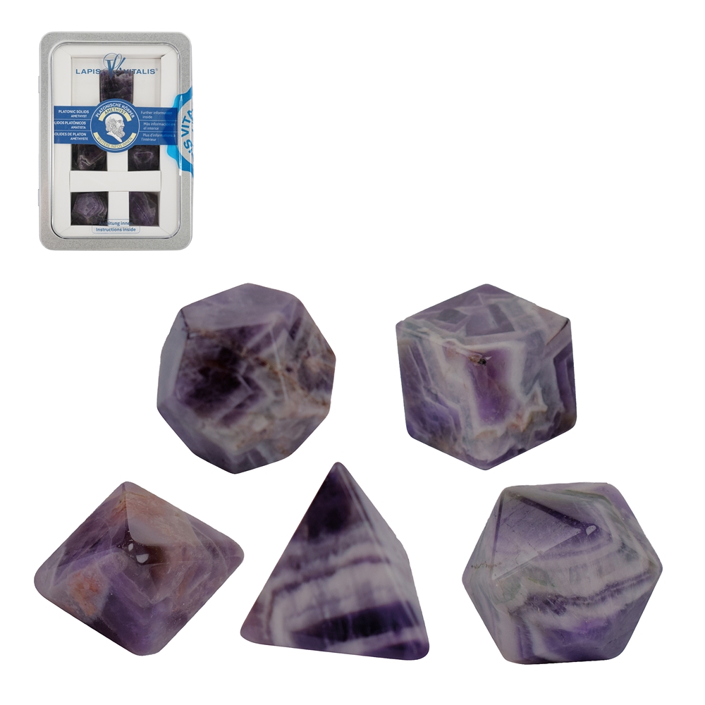 Platonic Solids Amethyst, 3cm (large) | wholesale gems, healing stones & jewelry