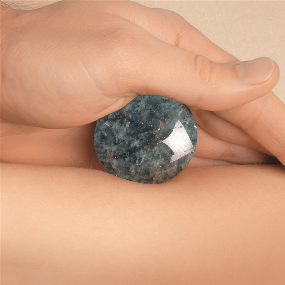 Massage ball Apatite (stab.) in gift box, 04cm