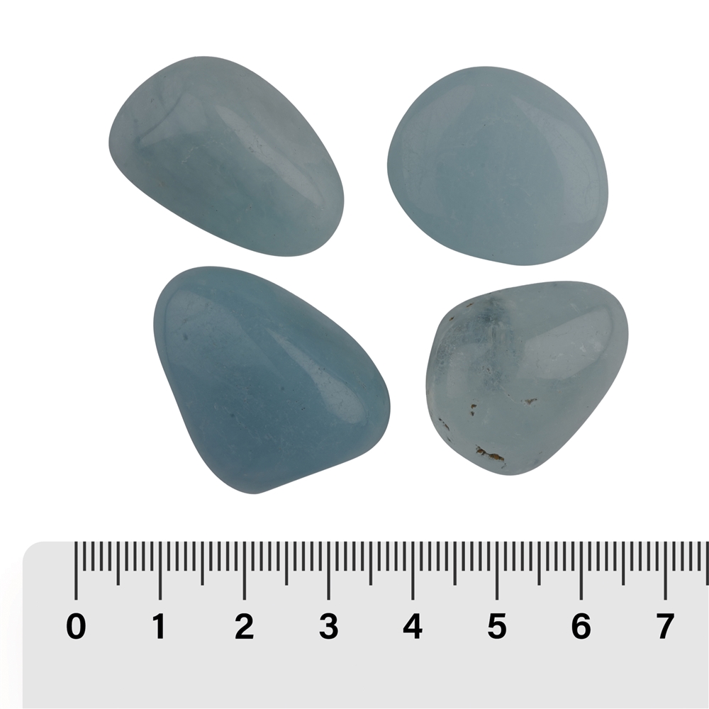 Trommelsteine Aquamarin, 2,0 - 4,0cm (100g/VE)