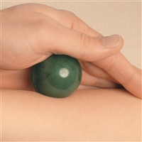 Palla da massaggio in avventurina, 4,0 cm, in confezione regalo
